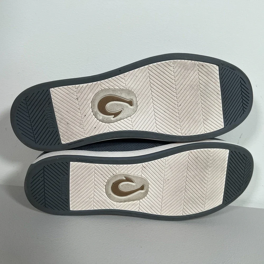 Olukai‎ Kakaha Mesh Slip On Shoes Mens US 13 Gray Lightweight Rock Everyday